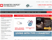 Tablet Screenshot of diabetesdepot.org